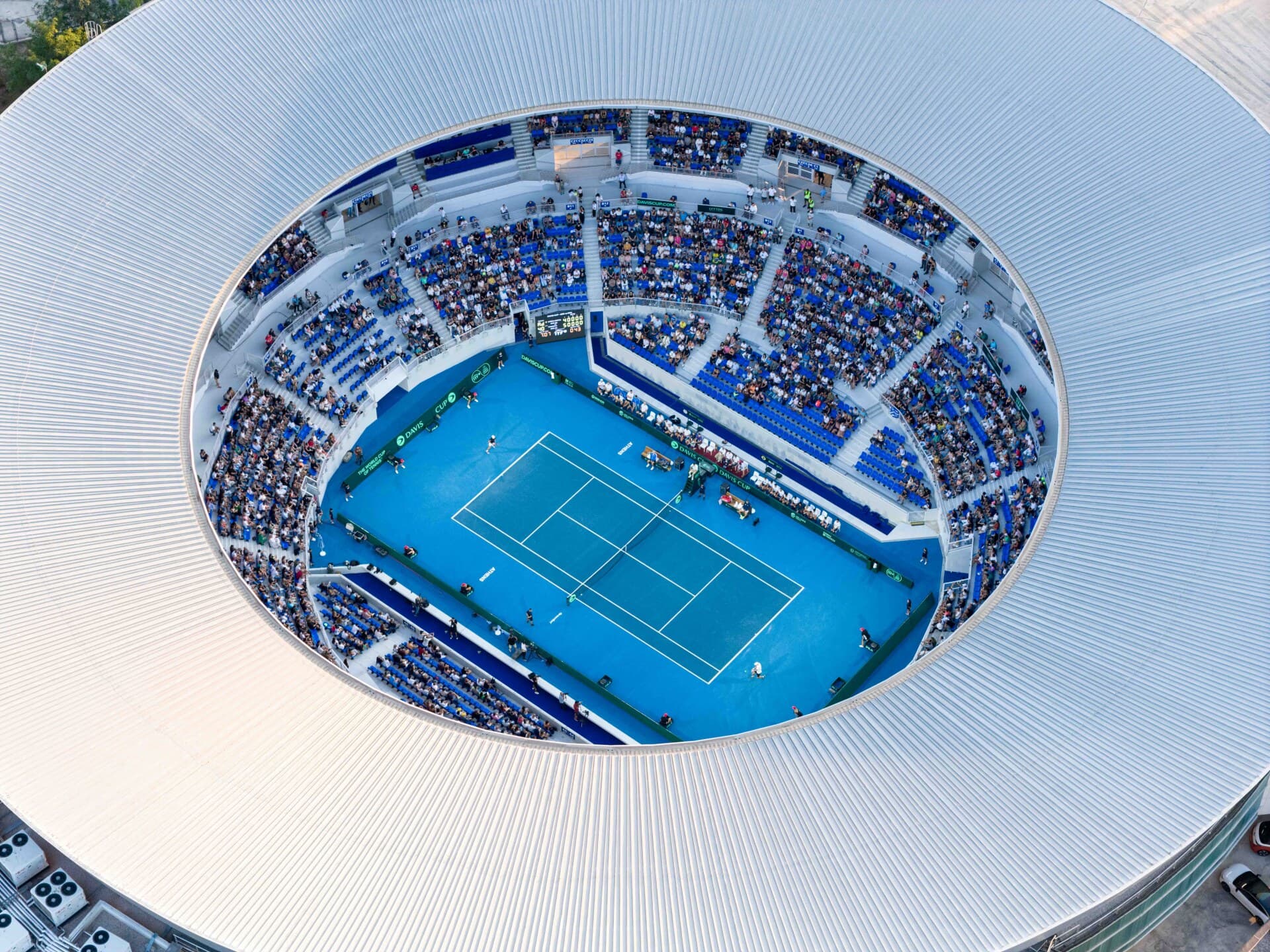 Davis Cup at OAKA, 13 September 2025 — Centre Court atmosphere