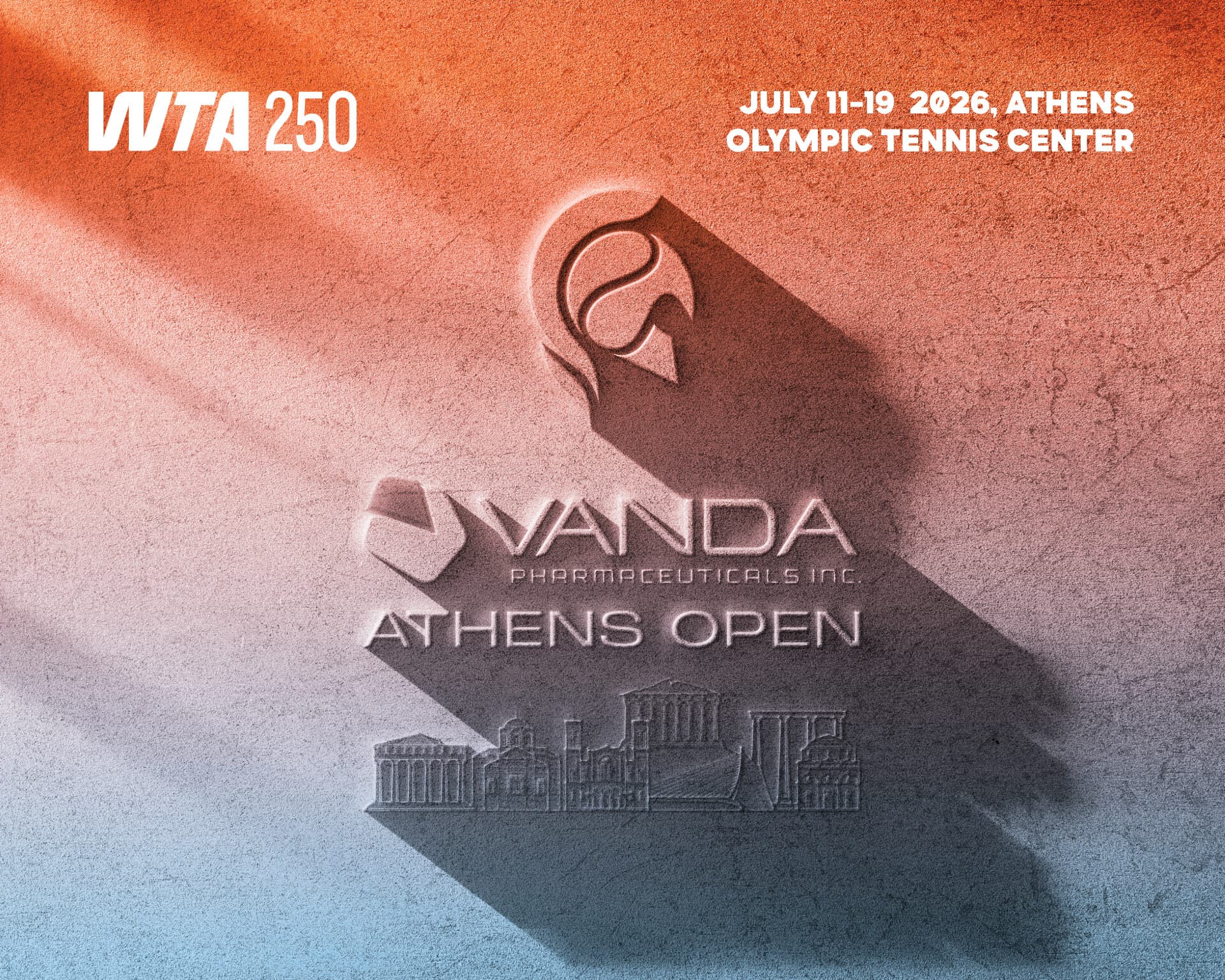 Vanda Pharmaceuticals Athens Open — WTA 250, 11–19 July 2026, Athens Olympic Tennis Center
